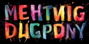 多彩艺术字体效果展示