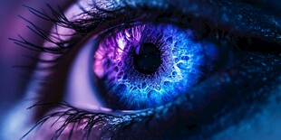 梦幻炫彩的神秘眼眸