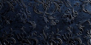 深蓝色复古花纹背景图案