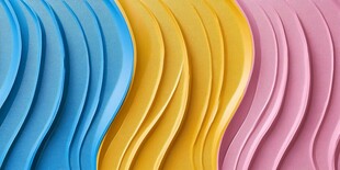 多彩波浪纹理背景图案