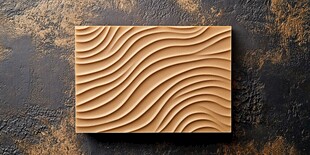 波浪纹理方形装饰板