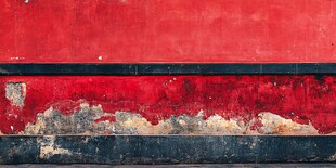 斑驳红墙 岁月痕迹