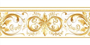 金色欧式花纹装饰图案