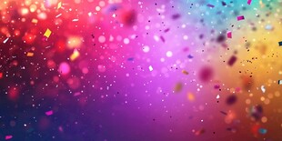 梦幻多彩缤纷五彩纸屑背景