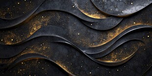 黑金波浪纹理背景素材