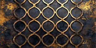 金色几何金属纹理背景