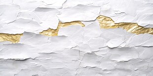 白色裂纹间的金色线条
