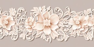 立体花卉花边装饰图案