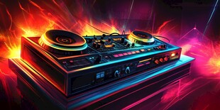 炫酷DJ混音台 绚丽光影效果