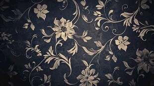 复古花纹背景图