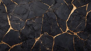 黑金裂纹大理石纹理背景