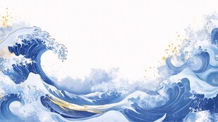 澎湃海浪图