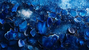 蓝色碎晶纹理背景图