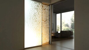 现代居室透光隔断设计之美