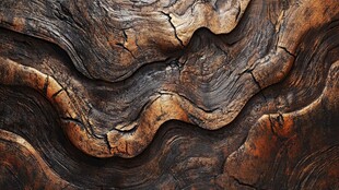 纹理独特的风化木质表面