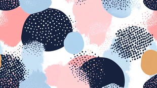 波点几何抽象多彩图案背景