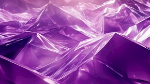 紫色褶皱塑料质感背景图