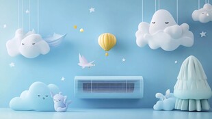 梦幻云朵空调童趣空间