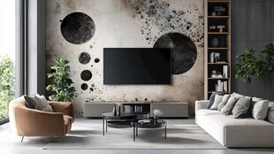 现代简约风客厅电视墙设计