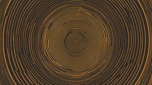金色同心圆环抽象纹理图案
