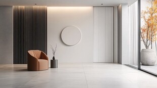 简约现代风客厅室内一角