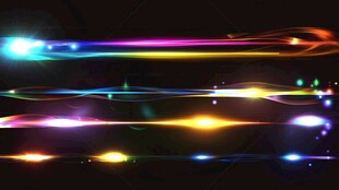 炫彩光线特效背景图