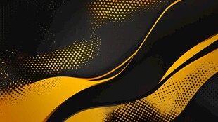 黑金动感波点抽象背景图