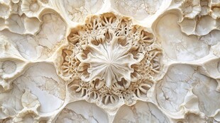 精美石雕花纹细节展示