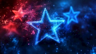 梦幻炫彩星星背景特效