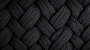 黑色粗毛线编织纹理图案
