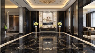 豪华大气的别墅大堂空间