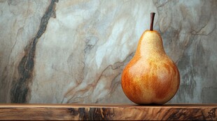 木台上的复古风梨子