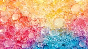 梦幻多彩泡泡背景图