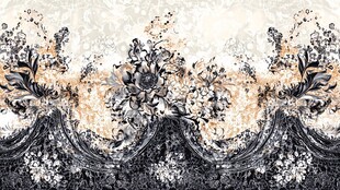 复古花卉图案精美纹理