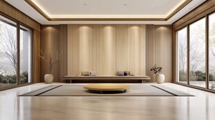 日式简约风客厅室内设计