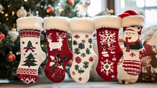 圣诞装饰袜子 节日氛围感浓