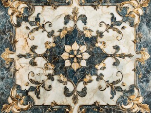 奢华大理石拼花瓷砖图案