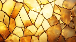 金色马赛克纹理玻璃图案