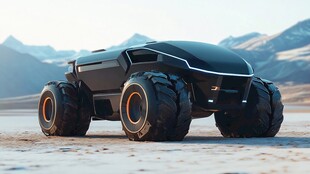 未来感越野概念车展示