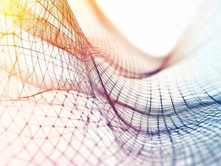 炫彩线条编织的动感空间