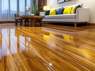温馨客厅木地板精致场景