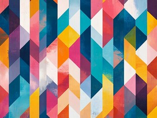 多彩几何图案背景纹理