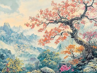 春日山景图