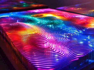 绚丽多彩的动感灯光图案