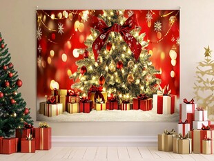 圣诞装饰 璀璨圣诞树与礼物