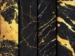 黑金大理石纹理装饰背景图