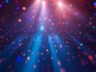 梦幻炫彩舞台灯光背景