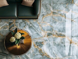 轻奢风大理石客厅一角