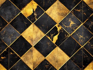 黑金菱形大理石纹理图案