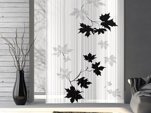 枫叶玻璃贴纸装饰室内景